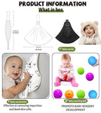 Baby Sling Carrier - Adjustable Baby Sling 2025 Upgraded Toddler Sling Comfortable Baby Wrap Carriers Ergonomic-Designed, Travel Friendly Carrying 10-45 Lbs(Black)