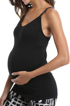 Womens Maternity Nursing Tank Cami for Breastfeeding with Adjustable Straps