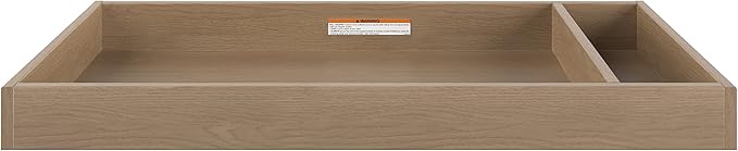 Child Craft Universal Changing Table Topper, Convert Dresser into a Changing Table Surface, Securely Attaches, Non-Toxic, Baby Safe Finish (Nutmeg)