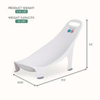 Evolur Supple Baby Bath Hammock – Portable Infant Bath Support with Built-in Handle & Anti-Skid Legs | Safe Newborn Bath Seat for Home, Travel & Everyday Use