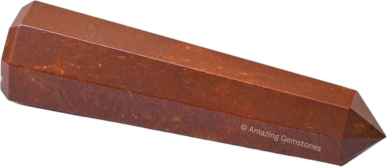 Amazing Gemstone Red Jasper Crystal Towers - Natural Healing Crystal Point Obelisk for Reiki Healing and Crystal Grid (2 Inch to 3 Inch)