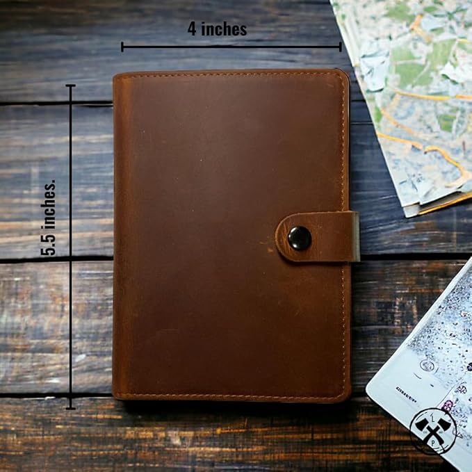 Genuine Leather AirTag and Moto Tag Passport Holder and Wallet for Men and Women RFID Blocking for Secure Traveling and Documentation Organizer(Coffee)