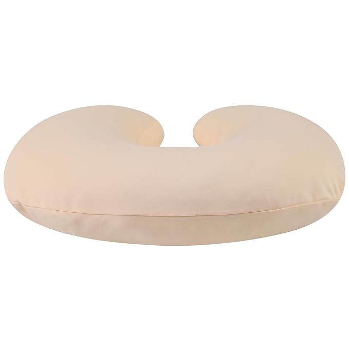Onacosht 100% Organic Cotton Nursing Pillow Cover Soft Breathable Jersey Feeding Pillow Slipcover Fits Standard Infant Nursing Pillow for Baby Boy and Girl, Pale Yellow