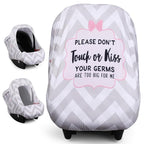 Metplus 2-in-1 Baby Car Seat Cover, Multi Use Cover for Baby Car Seat Canopy with Privacy Sun Shade, Protect Your Baby's Safety Seat with Style, Infant Carrier Covers for Boys & Girls