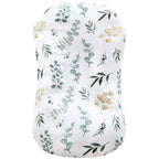 LifeTree Muslin Baby Lounger Cover, Newborn Slipcover Lounger Cover for Boys Girls Infant, Soft 70% Viscose from Bamboo and 30% Cotton, Cover Only, Eucalyptus Pattern