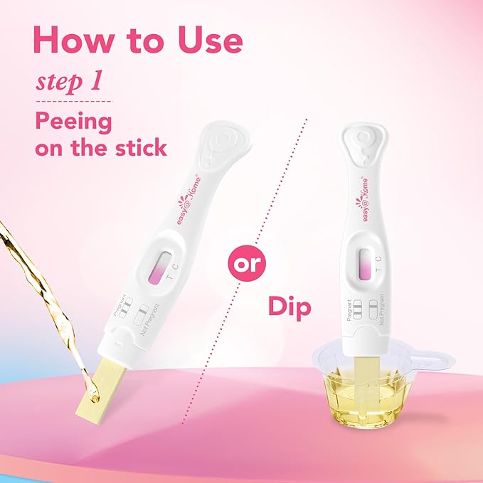 Easy@Home 9 Count Pregnancy Tests: 3 Early Detection Pregnancy Sticks & 6 Reliable Precise Pregnancy Test Strips - Instant Readings in Minutes | 9 Counts