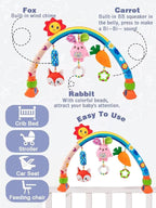 Pau1Hami1ton Baby Stroller Arch Toys, Car Seat Toys,Baby Gifts.S-19(Rabbit)
