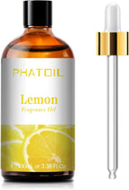 PHATOIL 100ML Lemon Fragrance Oils for Aromatherapy, Diffuser Oils for Home, Perfect for Humidifier, Yoga, DIY Candle and Soap Making - 3.38FL.OZ