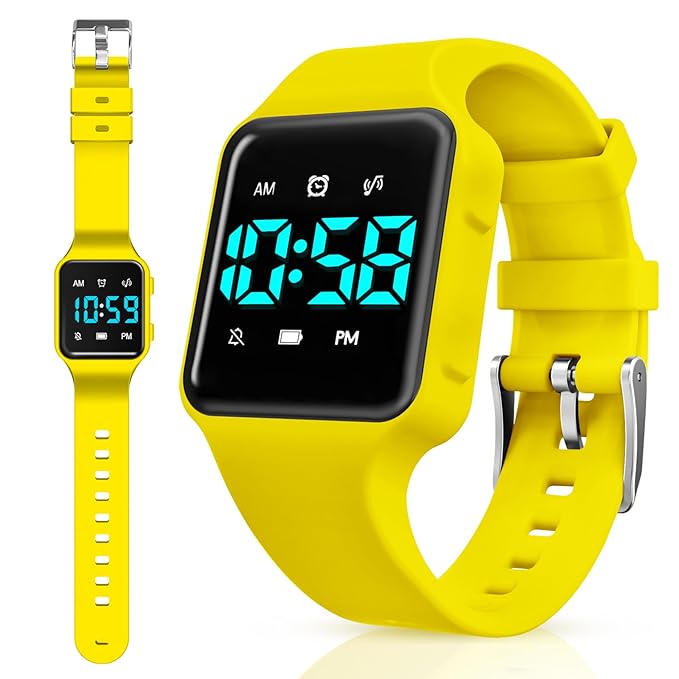 Potty Training Watch for Toddlers with Countdown, Magnetic Charging, Flashing Lights, Fun Music or Vibration Alerts - Waterproof Interactive Toilet Training Reminder for Boys & Girls Ages 2-9