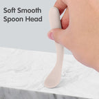 Silicone Baby Spoons Self Feeding 6+ Months, 6 Pack First Stage Baby Led Weaning Supplies, Soft Tip Feeding Spoon, BPA Free, Dishwasher and Boil Safe