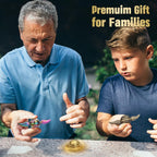 Cool Fidget Spinner for Kids Adults, Magic Orb Finger Hand Spinner Toys Stress Relief Ball Sensory Toy Wizard Fan, Metal Fingertip Gyro Birthday Gift Stocking Stuffer for Boys Girls, Golden Decortion