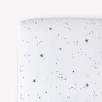 Little Unicorn Premium Crib Sheet | Breathable & Super-Soft Muslin Fabric (Shooting Stars)