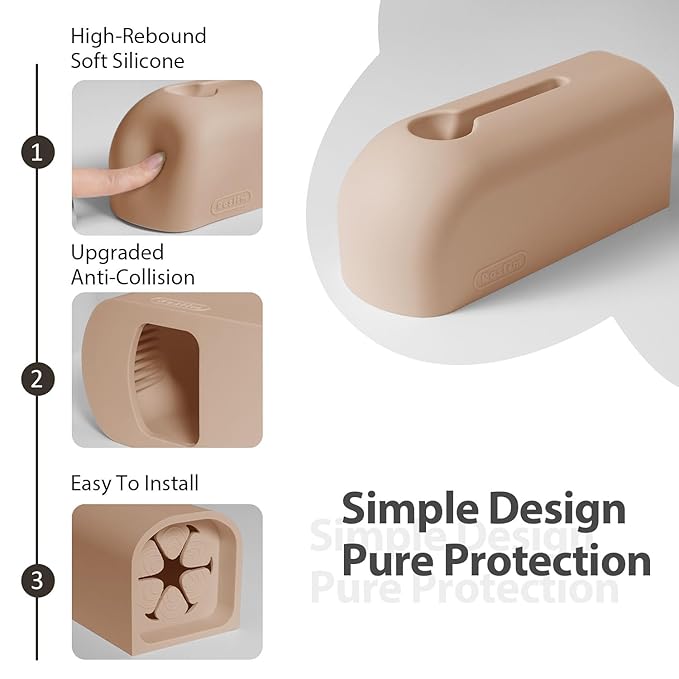 Bathtub Faucet Cover, Soft Silicone Bath Faucet Cover, Bath Spout Cover for Tub, Faucet Cover for Bathtub Safety, Bathroom Bath Tub Water Spout Cover, Universal Fit (Nude)