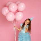 RUBFAC Pink Balloons 129pcs Light Pastel Pink Balloon Different Sizes 18 12 10 5 Inch for Garland Arch Birthday Party Baby Shower Gender Reveal Wedding Anniversary Easter Decoration