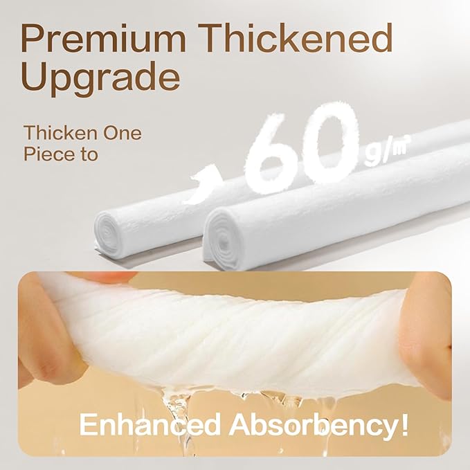 Winner 100% Cotton Dry Wipes, USDA Certified Baby Wipes, 33% Thicker & Ultra Soft, Hypoallergenic & Unscented for Baby Sensitive Skin, Wet/Dry for Diaper Changes, Meals & Cleanup, 240ct, Pack of 3