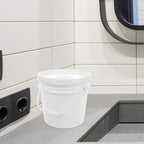 Ciieeo Large Capacity Wet Tissue Holder, Portable Car Wipes Dispenser,flushable Wipes Container with Lid, Refillable Bucket for Baby, Bathroom, Travel, White