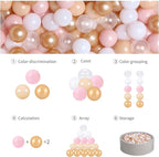 GOGOSO Ball Pits Balls for Toddlers Pack of 50 100 200 Plastics Shape Ball Non-Phthalate Non-BPA Non-Toxic 2.2-Inch Crush Proof Play Balls