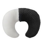 Nursing Pillow and Positioner with Cover for Breastfeeding and Bottle Feeding, Propping Baby, Tummy Time, Baby Sitting Support, Awake-Time Support (Black, 22" x 17.7" x 5.9")