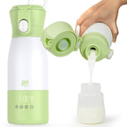 JDZ Portable Bottle Warmer, 17oz Capacity Baby Bottle Warmer with Timer & Temperature Control, 16000mAh Battery Fast Heating Milk Warmer for Breast Milk Water and Formula