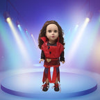 3pcs American Doll Clothes Gift for 18 inch Doll Clothes and Accessories, Including Top、Vest、Pants of Red Style