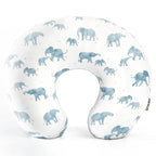 GRSSDER Nursing Pillow Cover Stretchy Minky Removable Nursing Covers for Breastfeeding Pillows, Ultra Soft Comfortable Slipcover for Boy and Girls, Stylish Elephant Pattern