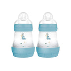 MAM Easy Start Anti-Colic Baby Bottle 5oz, Slow Flow, Breastfeeding-Like Silicone Nipple Bottle, Reduces Colic, Gas, & Reflux, Easy-to-Clean, BPA-Free, Vented Baby Bottles for Newborns, 0-3 Months
