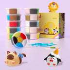 Air Dry Clay Kit - Modeling Clay for Kids 10 Boxes mit Sculpting Tools und Tutorials, Ultra Light & Soft, Safe & Non-Toxic, DIY Model Magic Clay,Creative Crafts Toys Gifts for Girls Boys 3+ Years Old