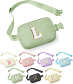 YOOLIFE Graduation Gifts for Girls Teen Girls - Initial Crossbody Bag for Girls Teens Belt Bag Fanny Pack, Personalized Preppy Stuff Dance Gifts for Teen Girls Kids, Birthday Gifts for Girls
