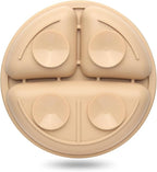 Suction Plates for Baby 3 pack, Stay Put Divided Toddler Plates, 100% Food Grade Silicone Baby Plates, BPA Free, Baby Feeding Supplies, Microwave & Dishwasher Safe