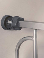 Regalo Easy Step Extra Tall Walk Thru Baby Gate, Bonus Kit, Includes 4-Inch Extension Kit, 4 Pack of Pressure Mount Kit and 4 Pack of Wall Mount Kit, Platinum