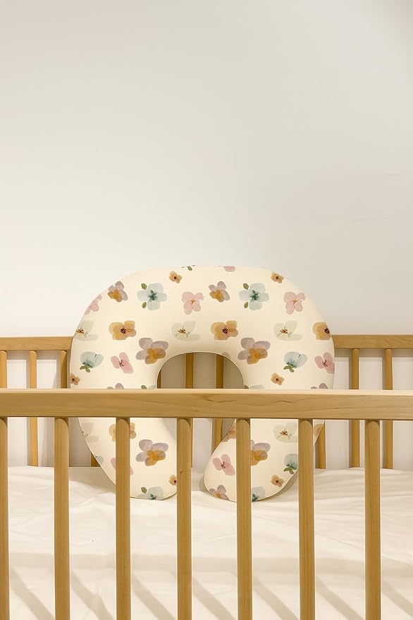 Nursing Pillow Covers 2 Pack, Breastfeeding Pillow Slipcovers Soft and Stretchy, Nursing Covers for Baby Girls Boys Newborn (B0DQTM9XZV)