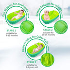 | Inflatable Baby Bathtub,Newborn Bathtub Seat for Infant,Non-Slip Baby Pool for Sitting up,Foldable Toddler Tub Shower,Portable Travel Bath for Kids 0-6 Year
