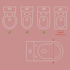 JASSONE® Potty Training Seat, Toddler Step Stool, 2 in 1 Toilet for Kids, Baby Seat with Splash Guard and Anti-Slip Pad for Boys Girls, Blue