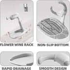 Toddler Bath Stand-ABS & TPE Material, Foldable & Adjustable 5 Levels Infant Bath Seat for Babies 6 Months to 3 Years Old, Non-Slip|Easy to Clean|Convenient for Travel, No Assembly Need