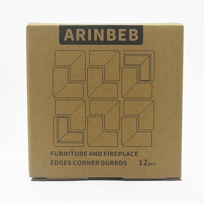Foam Corner Protector for The Furniture, with Retardant Materials Foam Safety Bumpers, Baby Proofing Safety Corner Protectors (Coffee)