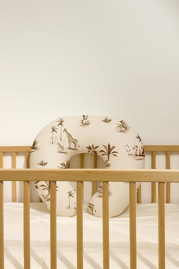 Nursing Pillow Covers 2 Pack, Breastfeeding Pillow Slipcovers Soft and Stretchy, Nursing Covers for Baby Girls Boys Newborn