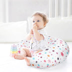 Nursing Pillow Cover 2 Pack Soft & Adorable Slipcovers for Breastfeeding Pillows, Comfortable Stretchy Feeding Pillow Covers for Baby Girls Boys Newborn, Removable Pillow Case (Rainbow)