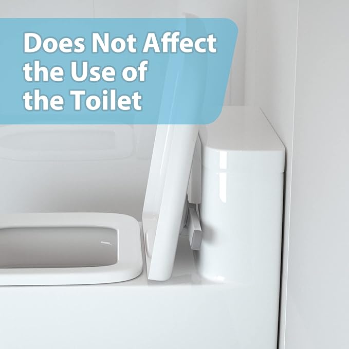 4our Kiddies Baby Toilet Lock (2 Pack) for Child Safety, Baby Proof Toilet Seat Lock with 2 Extra Pallet Fit for Most Standard Toilet, Easy Intallation Toilet Lid Lock with 2 Extra 3M Adhesive