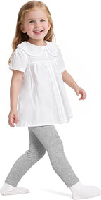 Witwot 3 Pack Baby Girls Leggings Toddler Kids Soft Cotton Pants Size 18M-5T