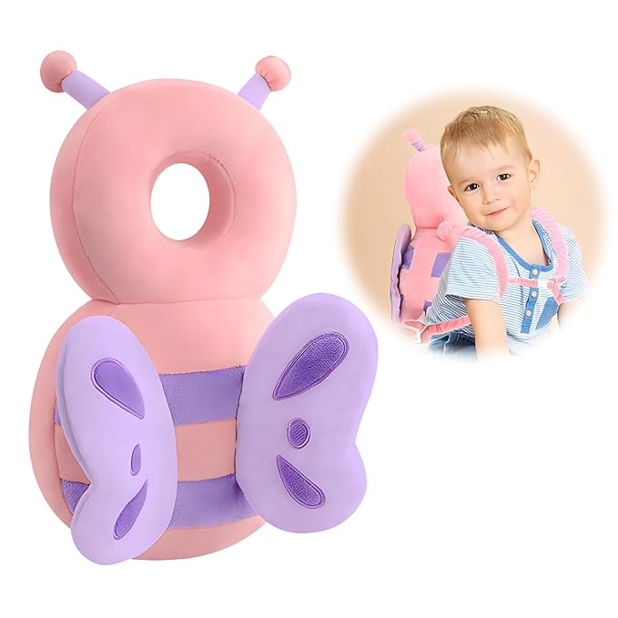 Baby Head Protector,Adjustable Baby Head Protection Backpack (Butterfly)