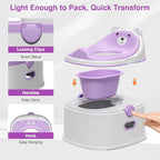 3-in-1 Toddler Potty Training Toilet for Boys & Girls - Convertible Potty Chair with Step Stool for Toddlers 1-3, Anti-Slip Design Toddler Toilet Seat - Removable & Easy to Clean