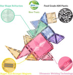 120PCS Premium MagneticTiles, Magnet Tiles, STEM AUTHENTICATED, Magnetic Blocks, Magnet Tiles, Magnetic Building Blocks, Magnets for Kids, MagneticTile Toy Boys Girls Age 3 4 5 6 7 8