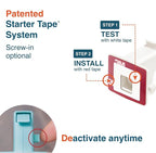 Roving Cove Ergonomic Magnetic Cabinet Baby Locks 4-pk, Child Proof Drawer Cupboard Latches, Adhesive, Easy Install with Starter Tape System, 4 Locks 2 Ring Keys