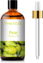 PHATOIL 3.38FL.OZ Pear Fragrance Oils for Aromatherapy, Essential Oils for Diffusers for Home, Perfect for Diffuser, Yoga, Skin Care, DIY Candle and Soap Making - 100ml