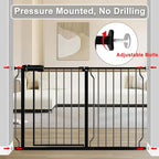 Fairy Baby Safety Gate 4.72 inch Extension for Walk Through Baby Gate Auto Close Child Safety Gates Extension Black