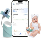 Babytone Baby Sleep Sock Monitor, Tracking Heart Rate and Movement for Infant, Wearable Foot Monitor Smart Sock with Bluetooth and APP, for 0-36 Months Newborn
