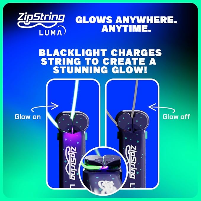 Luma - The Patented Glow-in-The-Dark Toy That Flies a Loop of String, Creates Endless Shapes and Tricks Built-in LED for Glowing Fun. Perfect STEM Gift for Kids & Adults. Wonderment Awaits