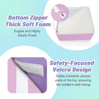 6-Piece Foam Climbing Blocks for Toddlers: Colorful Climbing Gym PU Leather Baby Foam Building Blocks Indoor Toy