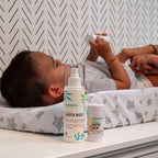 Mambino Organics Little Bottoms Diaper Balm, New & Improved Ointment Rash Cream for Diaper Rash, Calendula - Oatmeal, Cruelty-Free, 0.63 Ounces