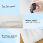 Baby Lounger for Newborn, Bionic Design Baby Lounger, Soft Organic Cotton Breathable Lounger for Infants 0-18 Months (White)